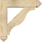 Ekena Millwork Funston Arts and Crafts Rough Sawn Bracket w/ Offset Brace, Douglas Fir, 6"W x 24"D x 24"H BKT0604X24X24FST03RDF - alternate 4
